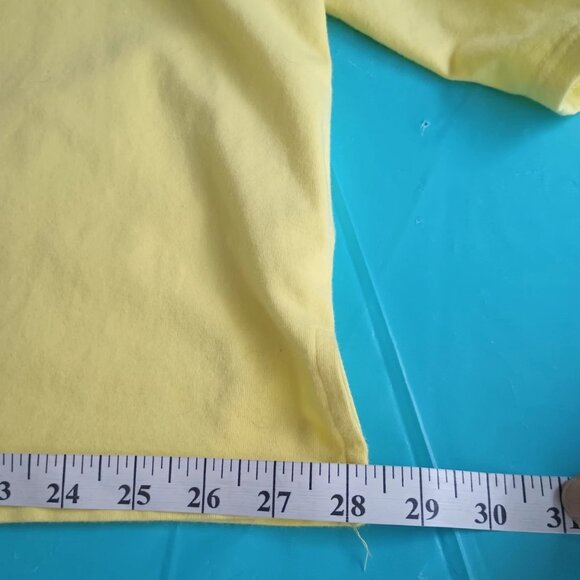 Quacker Factory 2x Bright Yellow Embellished Cotton T - Picture 8 of 9